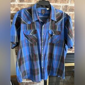 Vintage Rock Creek Ranch Western Shirt Plaid Rodeo Men’s 2X